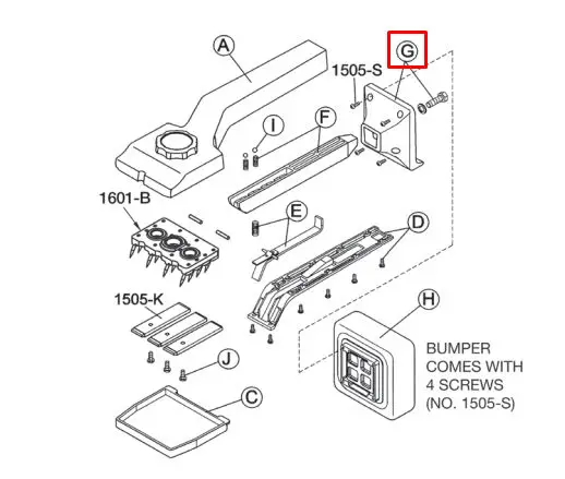 Crain - Bumper Support for no. 612
