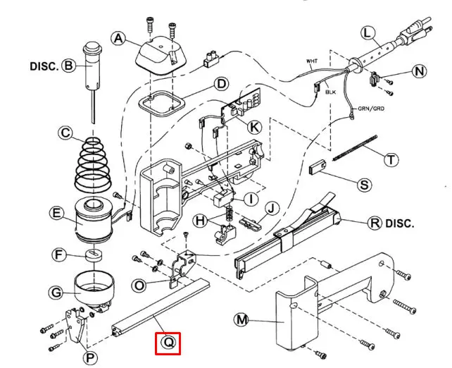 Crain - Channel Support and Screw for no. 615