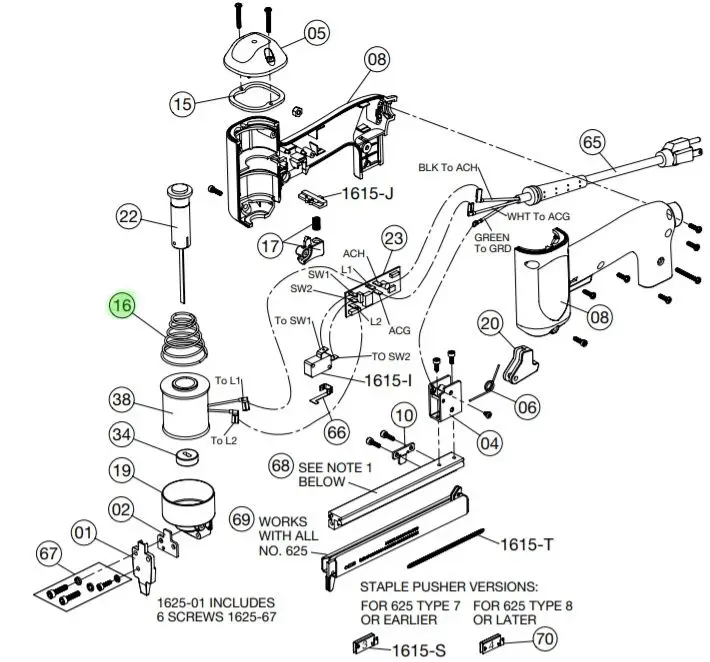 Crain - Driver Spring for No. 625