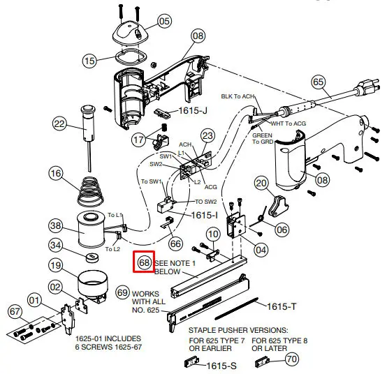 Crain - Aluminium Channel and Screw for no. 625