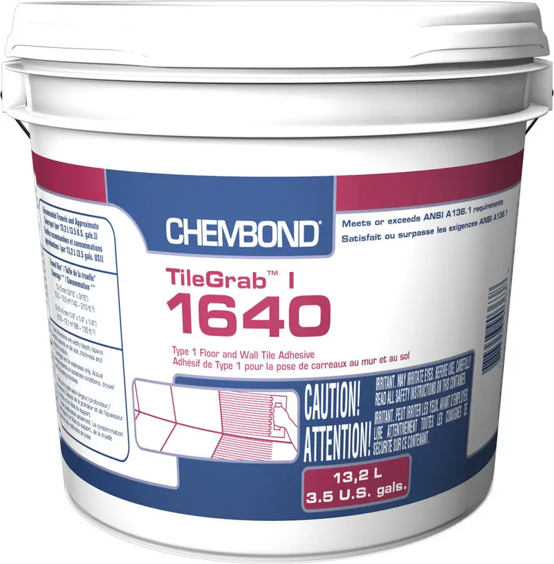 Chembond - TileGrab I 1640 Type 1 Floor & Wall Tile Adhesive - 13.2 L