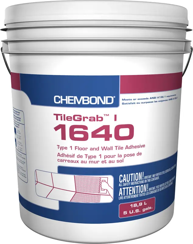 Chembond - TileGrab I 1640 Type 1 Floor & Wall Tile Adhesive - 18.9 L