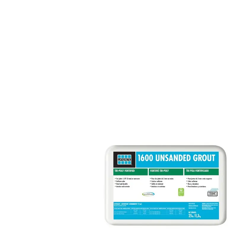Laticrete - 1600 Unsanded Grout #44 Bright White 25 lb