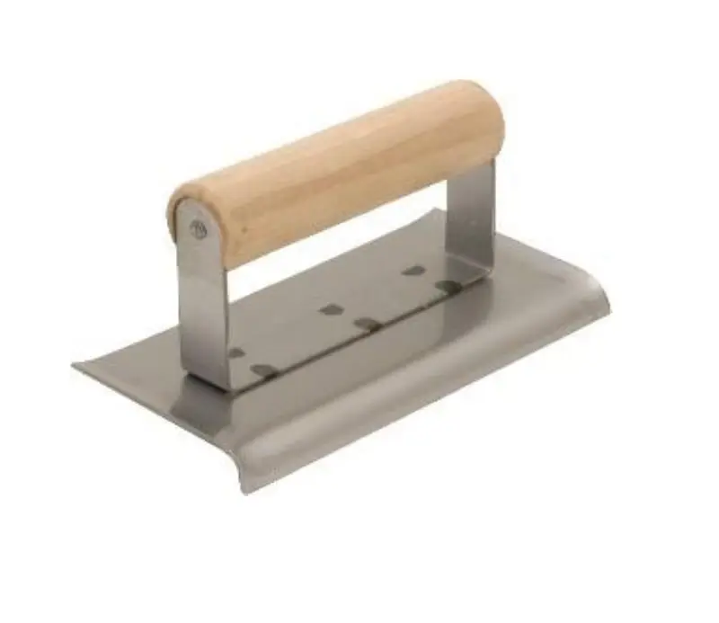 Marshalltown - Concrete Edger QLT Carbon Steel 2-3/4" x 6" with a Curved Edge of 3/8" Radius and a Lip of 1/2"