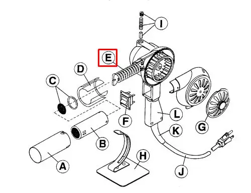 Crain - Short Heating Element for no. 740-750-990