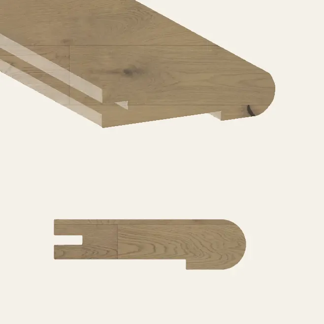 Beaulieu Engineered Hardwood Maestro Mercury Matte Stair Nose 92"