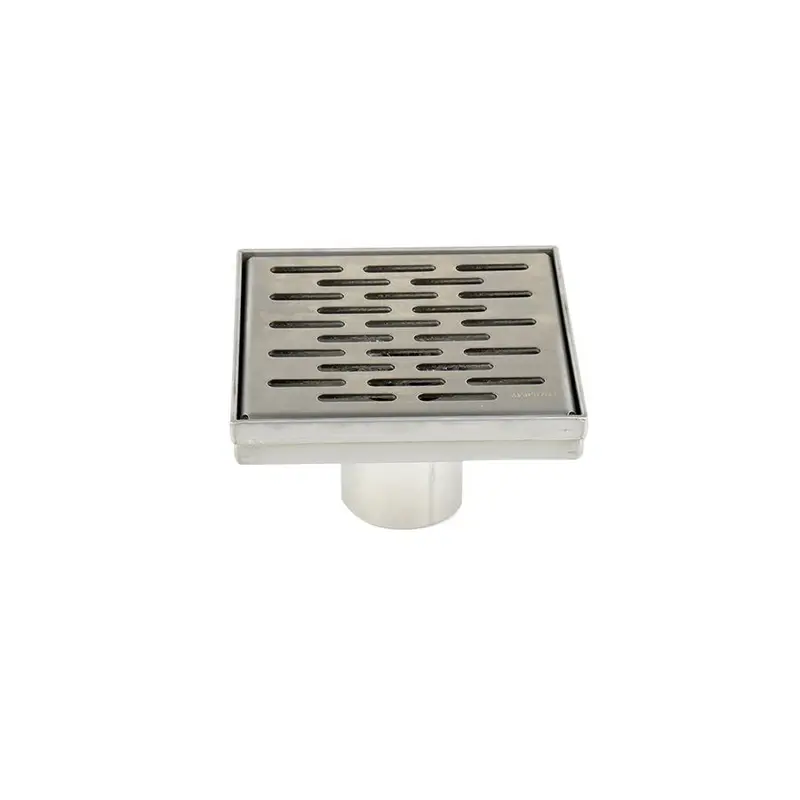 Toolway - Square Shower Drain Grill Grid - Drain Size 2 inch (5 3/32" x 5 3/32" x 3 1/8")