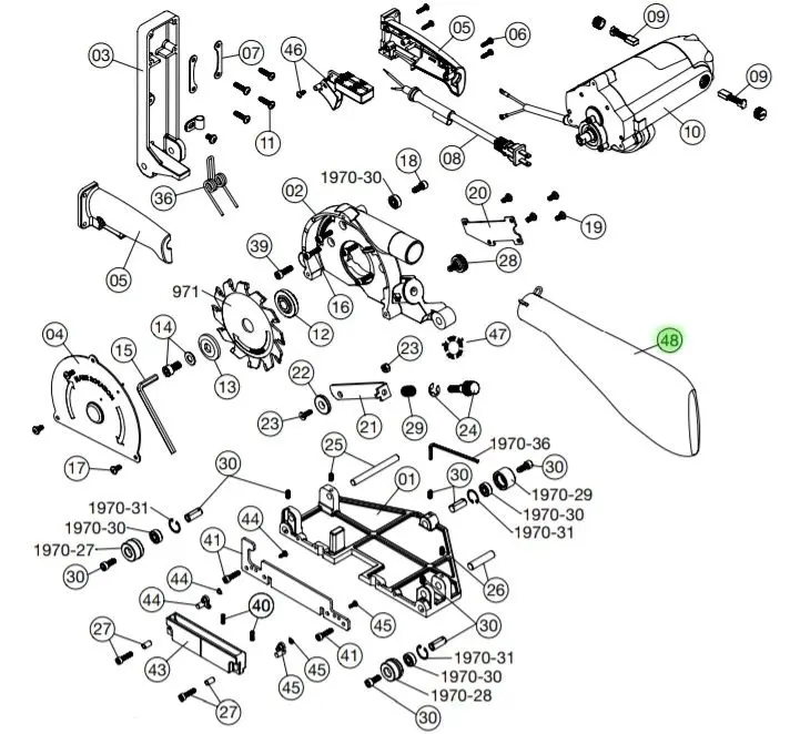 Crain - Dust Collector Bag and Support for No. 968
