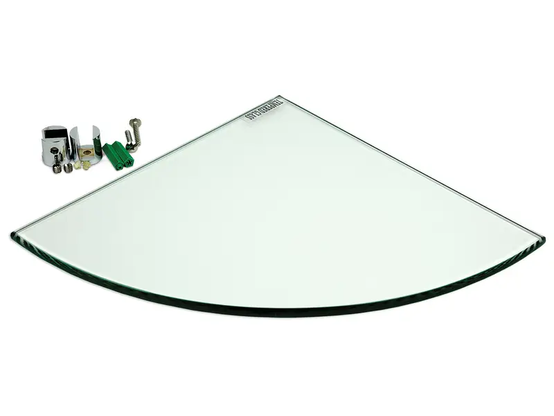 Anatolia - Tempered Glass Corner Shelf - 9" x 9" x 8 mm