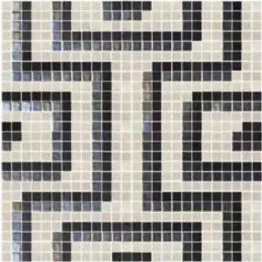 Centura Mosaic Tiles Geoforms Inca Grey 26" x 26"