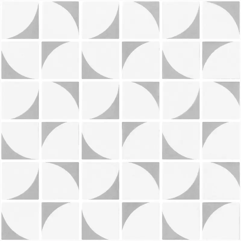 Centura Mosaic Penta Memphis Light Grey Matte 12" x 12"