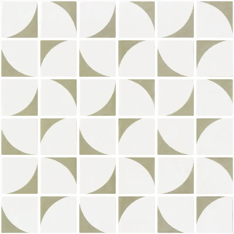 Centura Mosaic Penta Memphis Olive Green Matte 12" x 12"