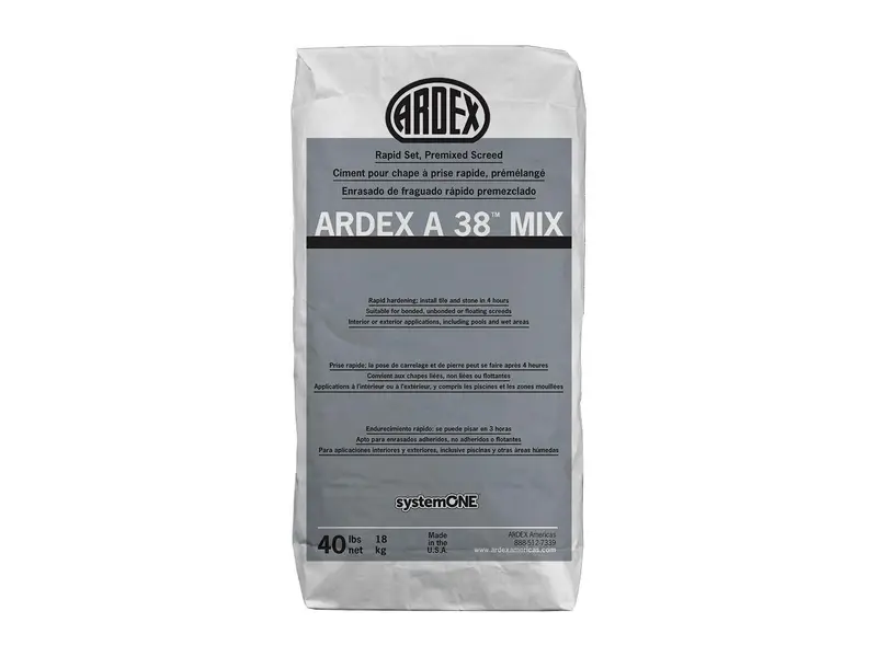 Ardex - A 38 MIX Premixed Rapid-Set Screed - 40 lb