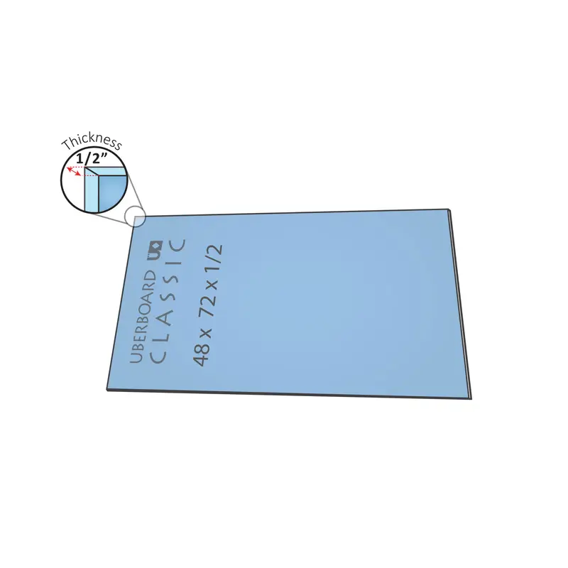 Übertile - Waterproof Shower Building Panel Uberboard Classic 48" x 72" - 1/2"