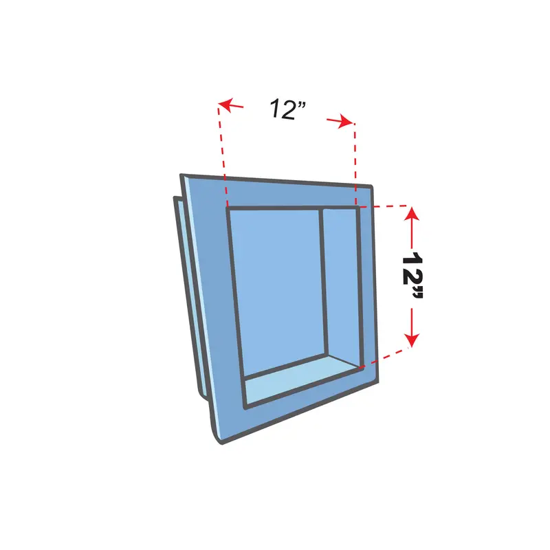 Übertile - Shower Niche Uberboard Classic Extruded Polystyrene 12" x 12"