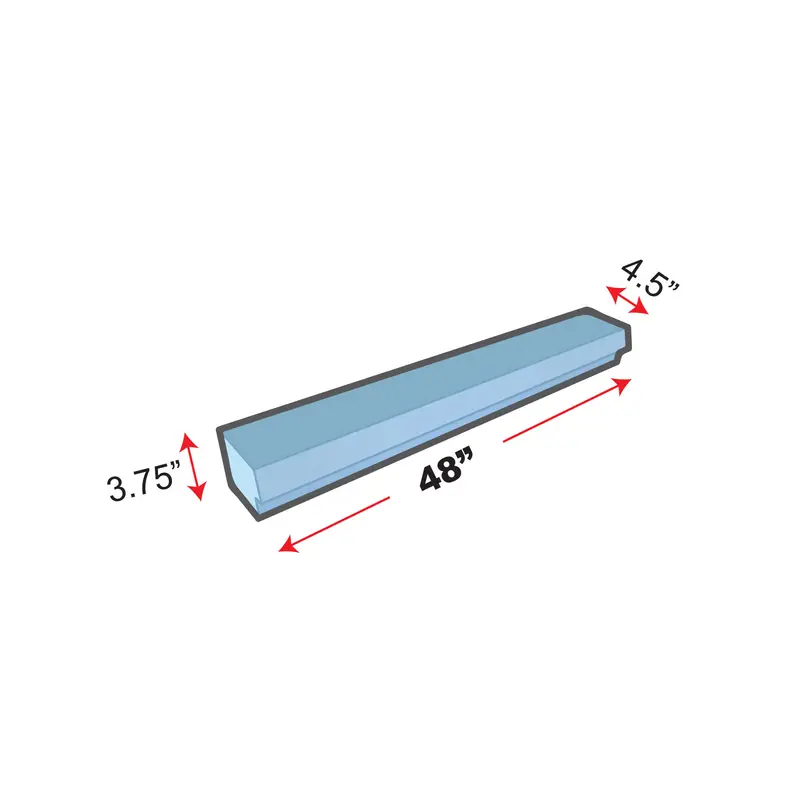 Übertile - Shower Curb 3-3/4" x 4-1/2" x 48"