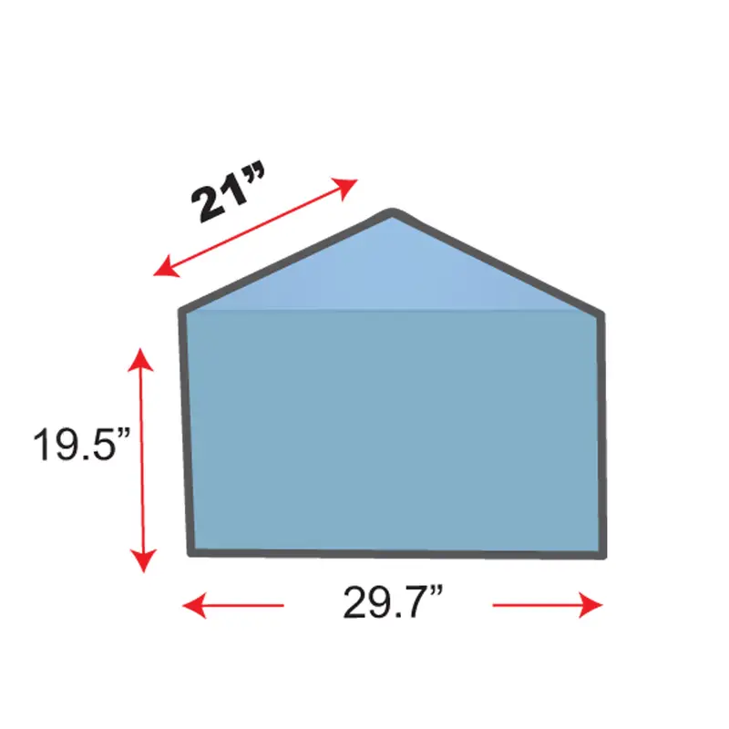 Übertile - Shower Bench Triangle to Floor 19-1/2" x 21" x 48"