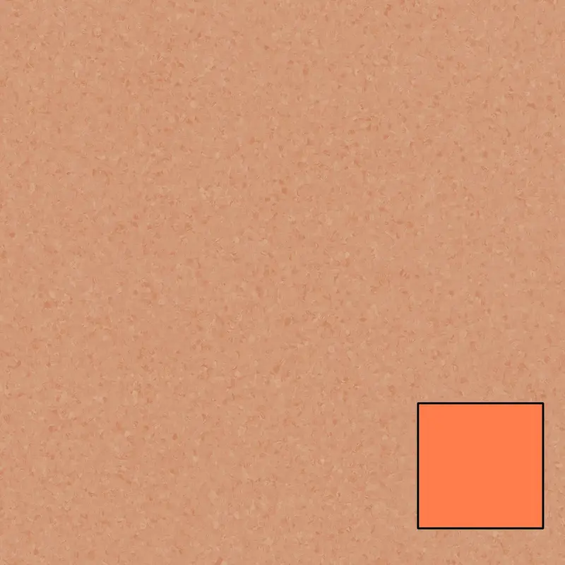 Tarkett Homogeneous Vinyl Roll Melodia #784 Orange 6.56' - 2 mm (Sold in Sqyd)