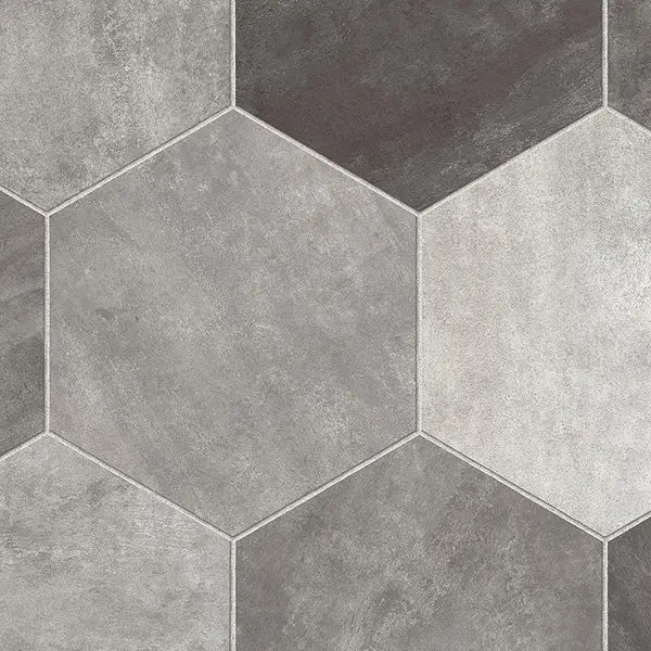Tarkett Vinyl Sheet Easy Living Hex Castlerock 12' - 2.5 mm (Sold in Sqyd)