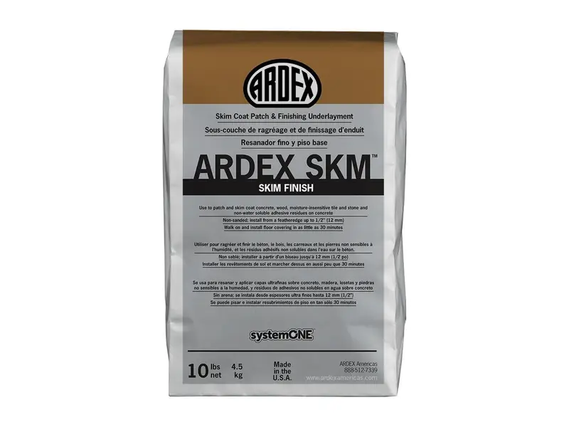 Ardex - SKM Skimcoat Patch & Finishing Underlayment, Gray - 10 lb