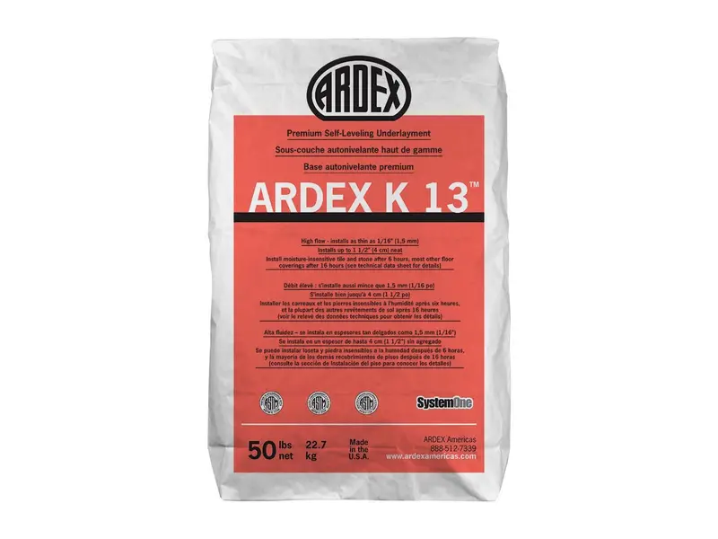 Ardex - K 13 Premium Self-Leveling Underlayment, Gray - 50 lb