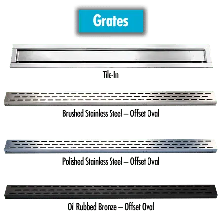 Laticrete - Hydro Ban Linear Drain Tile-In Grate 60"