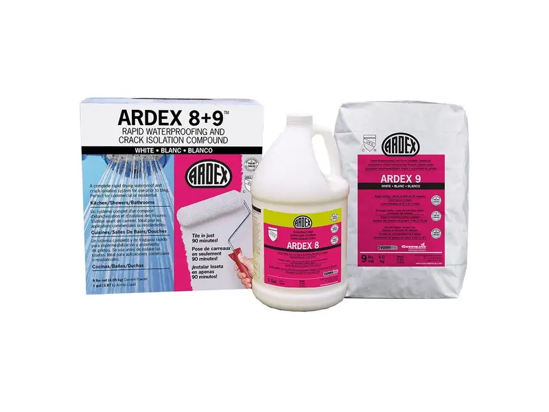 Ardex - Rapid Waterproofing & Crack Isolation Kit Ardex 8+9 White