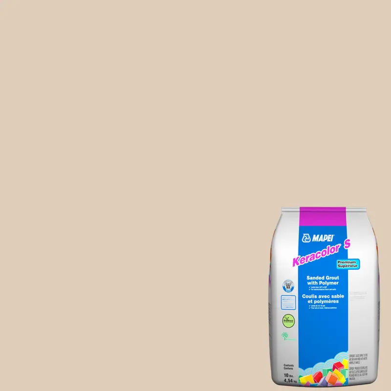 Mapei - Keracolor S Sanded Grout with Polymer #49 Light Almond 10 lb
