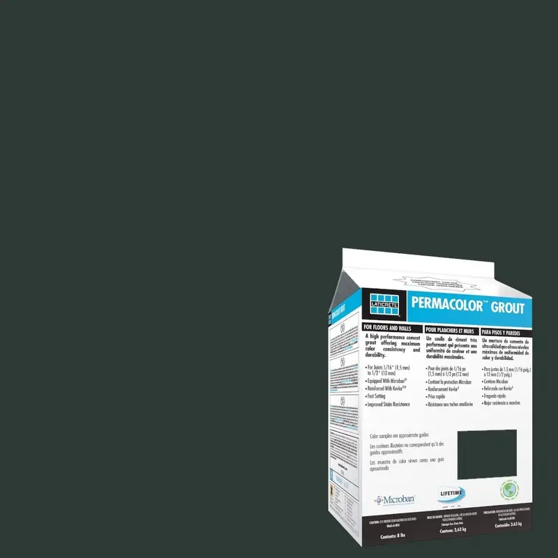 Laticrete - Permacolor Grout #22 Midnight Black 8 lb