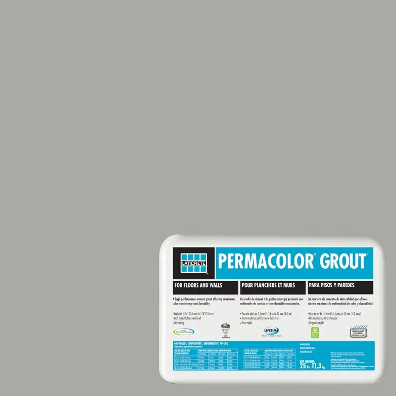 Laticrete - Permacolor Grout #78 Sterling Silver 25 lb