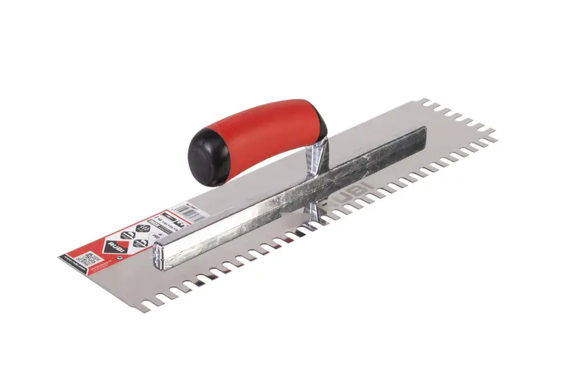 Rubi - Square Notched Trowel Inox Eco 1/4" x 1/2" x 1/4"
