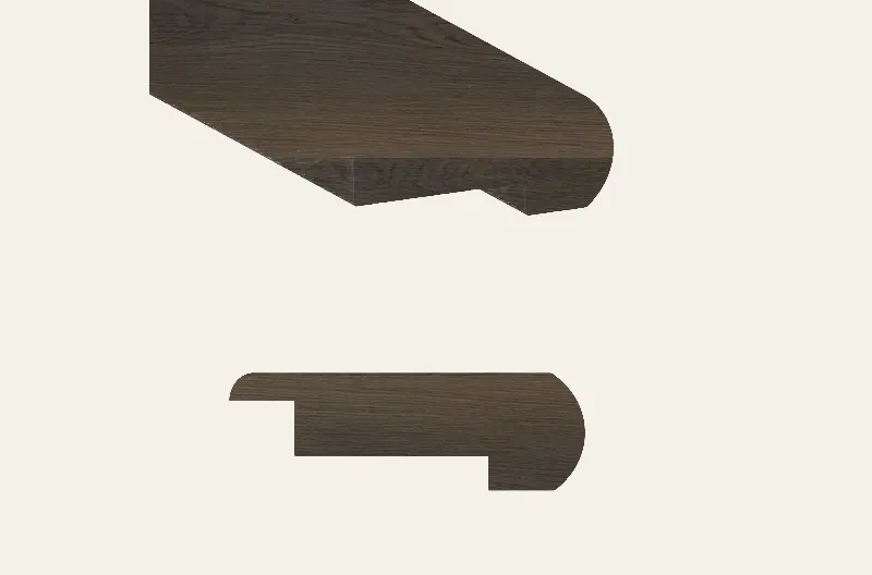 Beaulieu Vinyl Grand Manor Cellar Brown Round Flushmount Stair Nose 94-1/2"