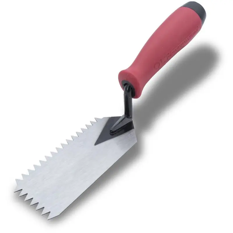 Marshalltown - V-Notch Margin Trowel 2" x 5" QLT 1/4" x 1/4" with Soft Grip Handle