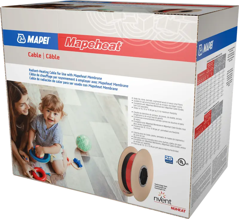 Mapei - Mapeheat Radiant Heating Cable 240V 529 Linear Feet  (135 sqft approx.*)