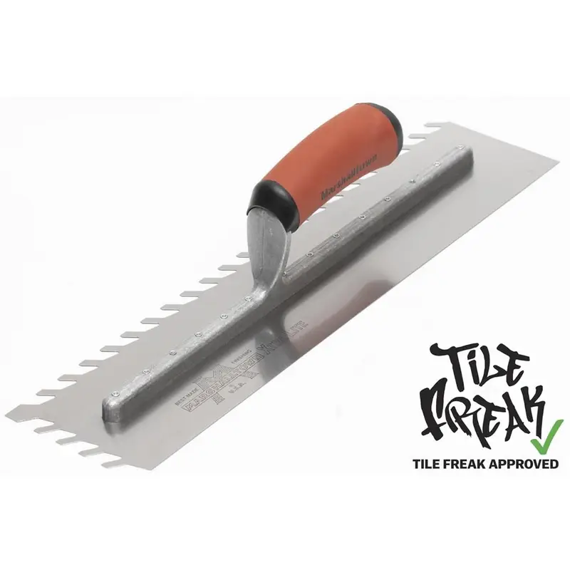 Marshalltown - LayFlat Notch Trowel 16" x 4" with Notch 1/2"