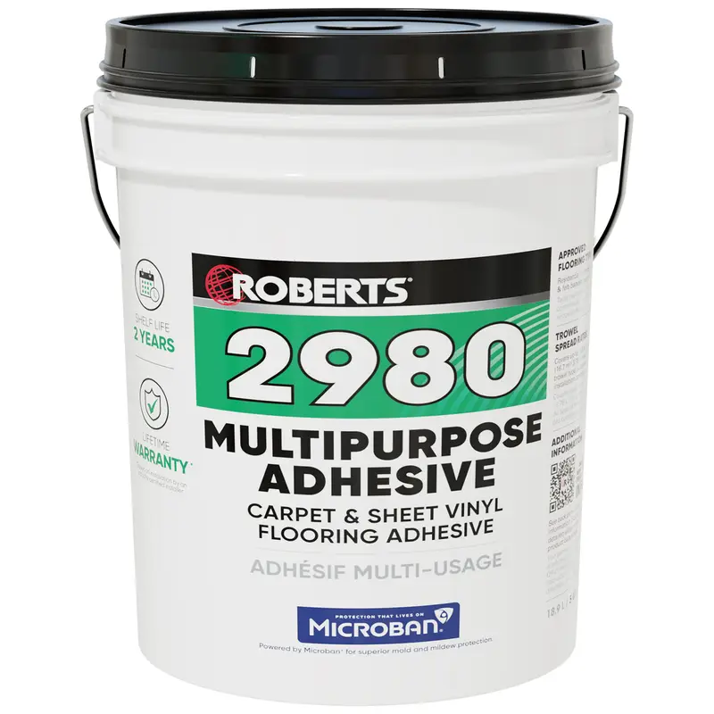 Roberts - 2980 Multipurpose Carpet and Sheet Vinyl Adhesive - 5 Gal. (18.9 L)