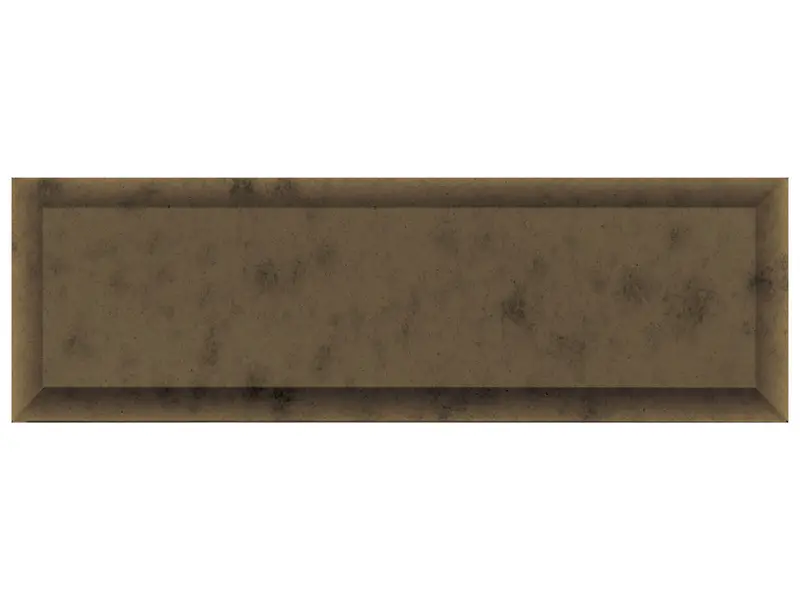 Anatolia - Wall Tiles Obsidian Antique Bronze Beveled Mirror 3" x 9"