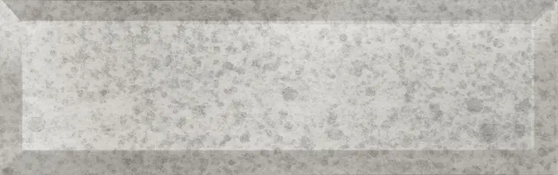 Anatolia - Wall Tiles Obsidian Antique Silver Beveled Mirror 3" x 9"