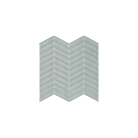 Anatolia Mosaic Chevron Element Cloud Glossy 12" x 12"