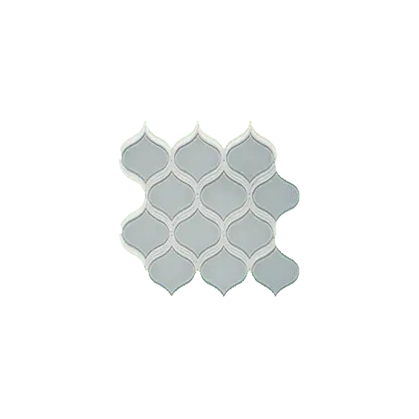 Anatolia - Mosaic Arabesque Element Cloud Glossy 12" x 12" (Sold in Sqft)