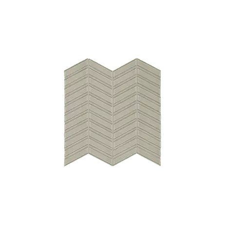 Anatolia Mosaic Chevron Element Earth Glossy 12" x 12"
