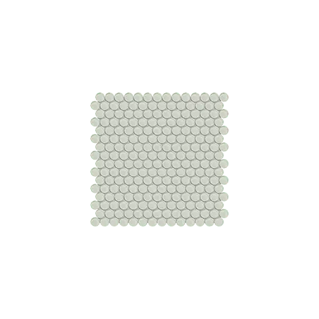 Anatolia Glass Mosaic Penny Round Element Sand Glossy 12" x 12"