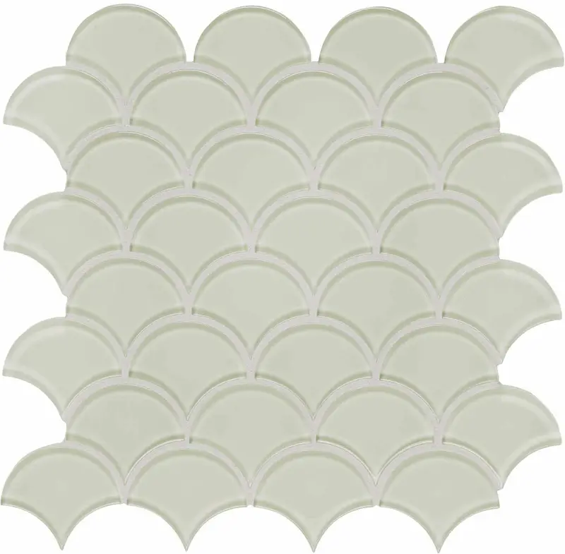 Anatolia - Glass Mosaic Element Sand Scallop 12" x 12"