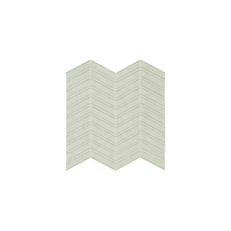 Anatolia Mosaic Chevron Element Sand Glossy 12" x 12"