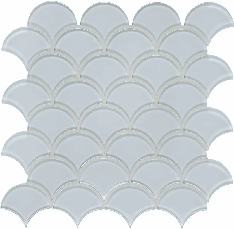 Anatolia - Glass Mosaic Element Skylight Scallop 12" x 12"