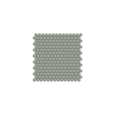 Anatolia Glass Mosaic Penny Round Element Smoke Glossy 12" x 12"