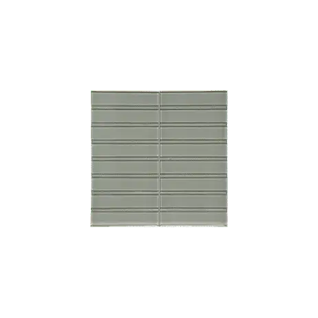 Anatolia Mosaic Stacked Element Smoke Glossy 12" x 12"