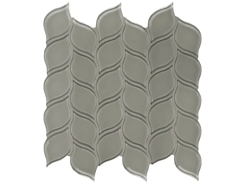 Anatolia - Glass Mosaic Element Smoke Petal 12" x 12"