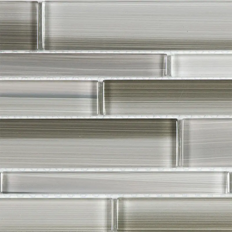 Anatolia - Glass Random Strip Mosaic Fusion Clay 12" x 12"