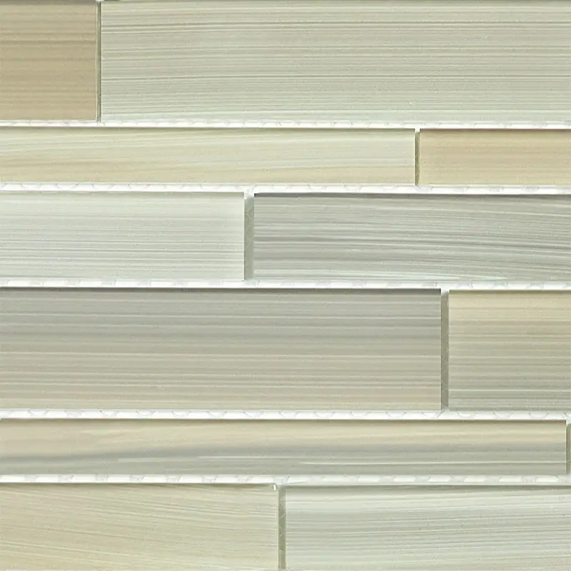Anatolia - Glass Random Strip Mosaic Fusion Plantation 12" x 12"